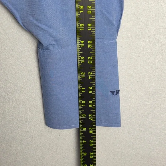 Brooks Brothers Men's Button Down Shirts 17-34 Blue Traditional Fit Cuff ‎ Lot 2